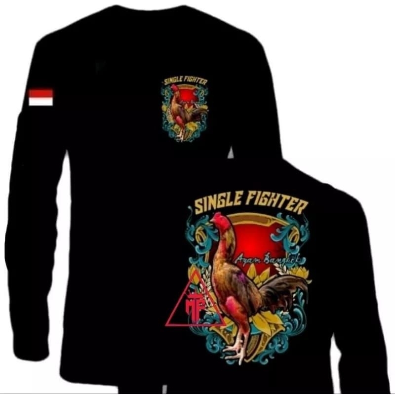 KAOS LENGAN PANJANG SINGLE FIGHTER AYAM BANGKOK