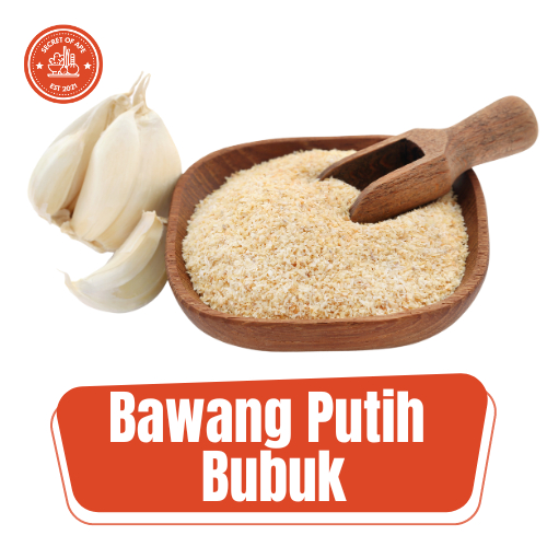 

Bawang Putih Bubuk Murni 50g 100g / Garlic Powder Original / Rempah Bumbu Dapur / Bawang Putih Serbuk / Serbuk Bawang Putih