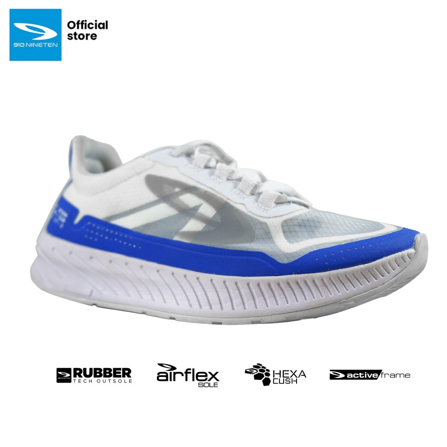 910 Nineten GEIST EKIDEN Sepatu Lari - Putih/Biru