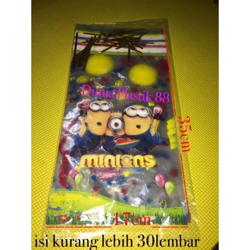 

PLASTIK BUNGKUS SNACK ULANG TAHUN KARAKTER MINION