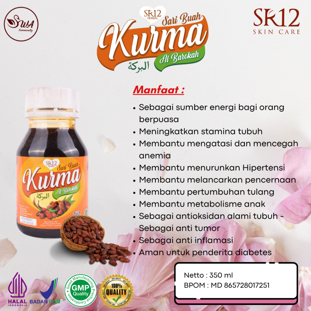 

SARI BUAH KURMA /SARI KURMA ASLI /KUALITAS PREMIUM / BEST SELLER