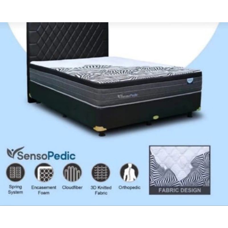 KASUR SPRINGBED SENSOPEDIC MINIMALIS SPRINGBED MODERN KASUR SPRINGBED TERLARIS
