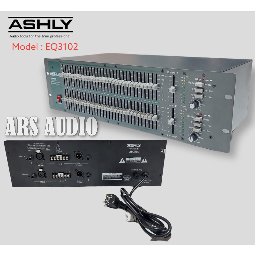 GRADE A Equalizer Murah terbaik ASHLY EQ3102 31BAND