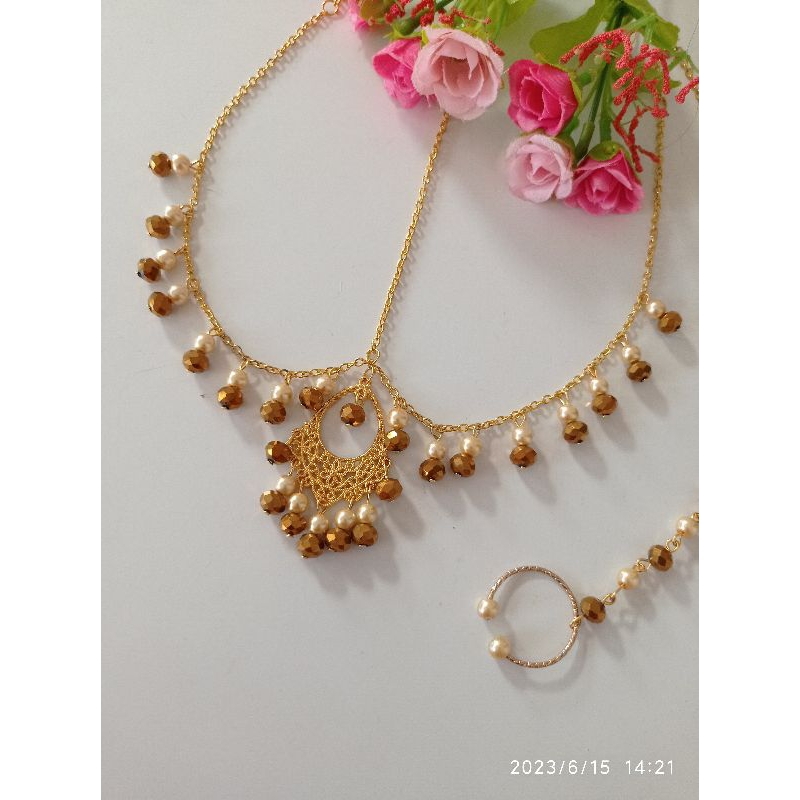 Hiasan kening india/tikha set(INDIA SET)