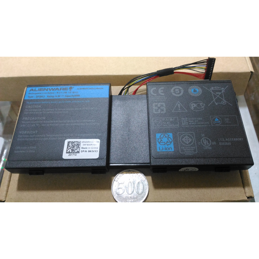 Baterai Alienware 17 18 17x 18x R3 R5 M18x 2F8K3