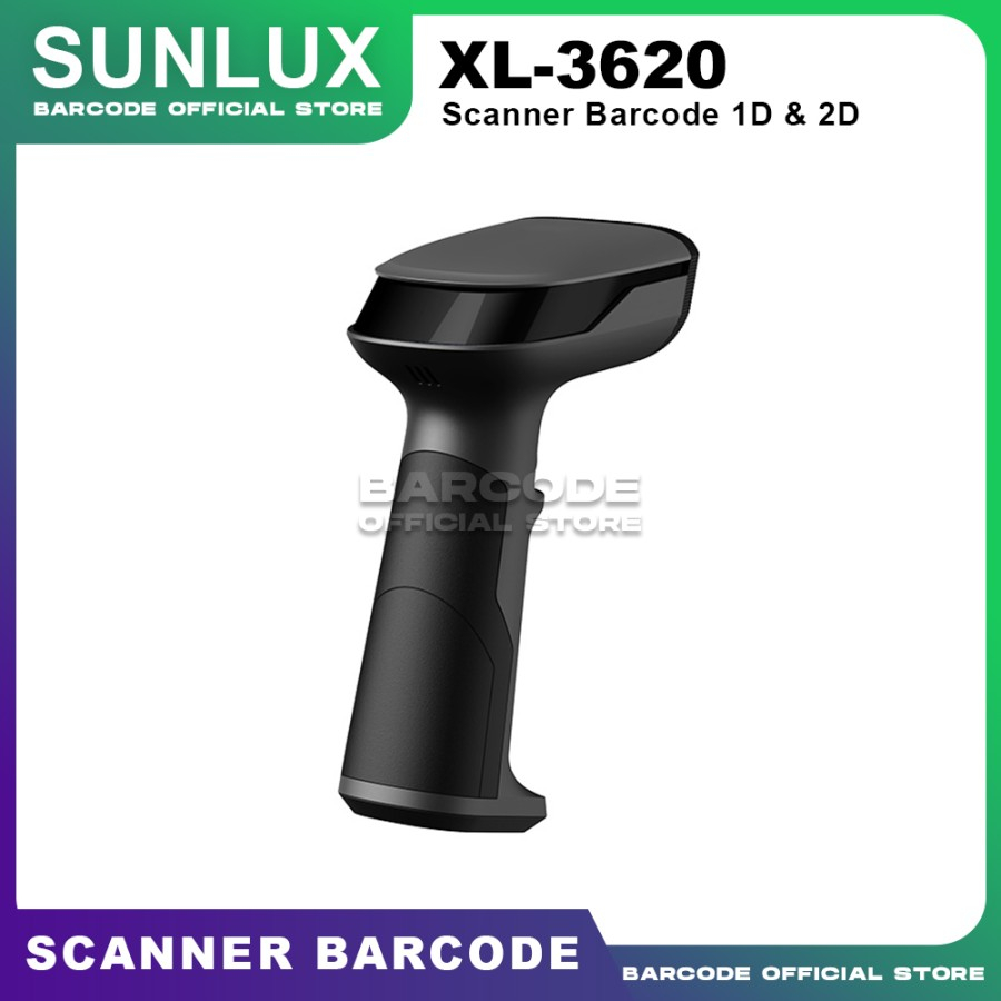 Wired Barcode Scanner Sunlux XL-3620 USB Imager Sensitif