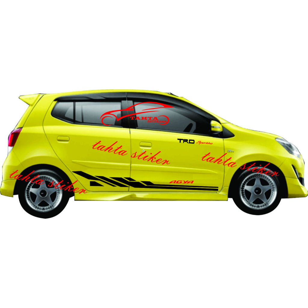 PROMO STIKER CUTTING MOBIL TOYATA AGYA STIKER LIST MOBIL AGYA TRD SPORTINO
