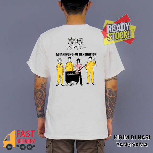 Asian Kung-Fu Generation Tshirt Casual 100% Cotton