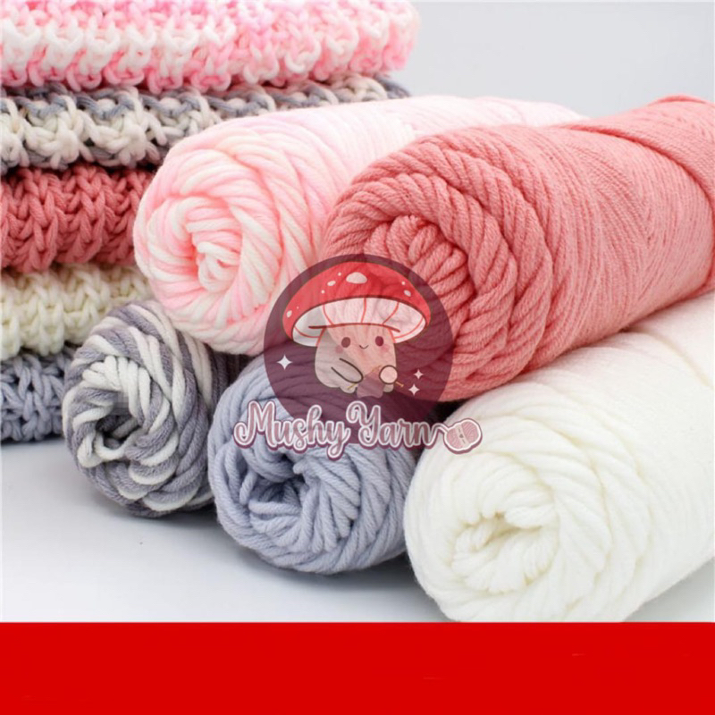 1-30 BENANG RAJUT KATUN SUSU 8 PLY / MILK COTTON YARN 8 PLY