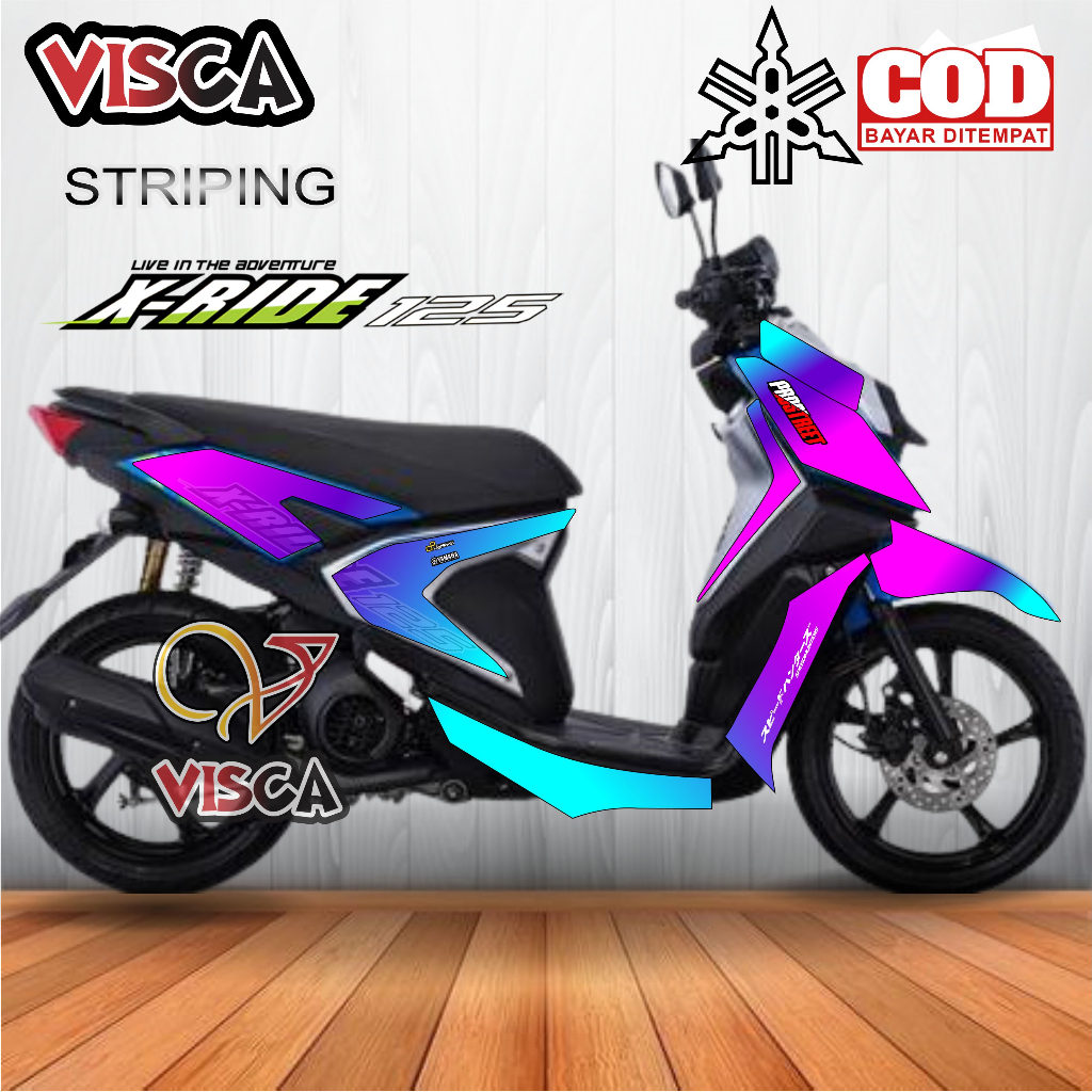 Stiker Striping X Ride 125 Variasi BUNGLON