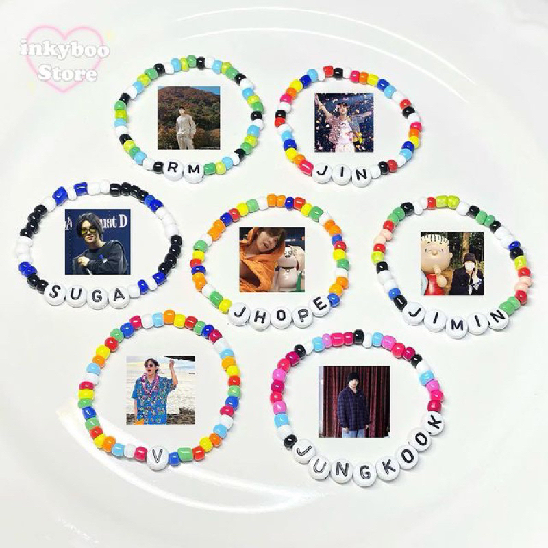 Gelang Beads Korea BTS | Gelang Beads Korea BT21 | Gelang Manik KPOP