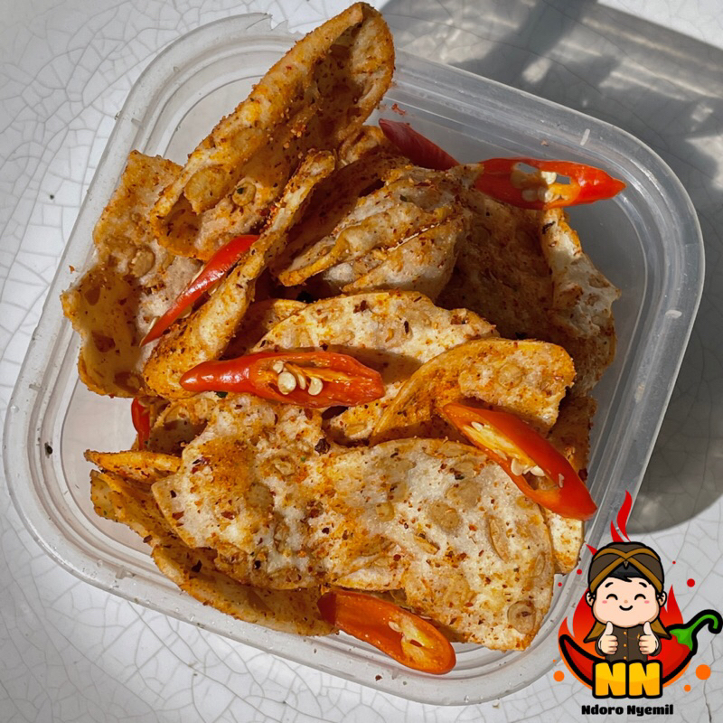 

KERIPIK PEGU PEDAS DAUN JERUK VIRAL NDORONYEMIL