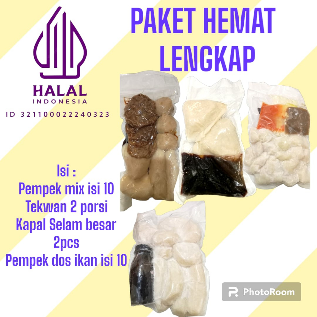 

PEMPEK PALEMBANG PAKET HEMAT (PEMPEK PREMIUM,TEKWAN,,KAPAL SELAM,DOS)