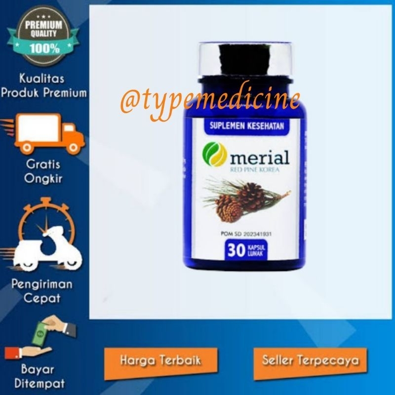 Obat kolestrol Merial Red Pin Korea Original utuh