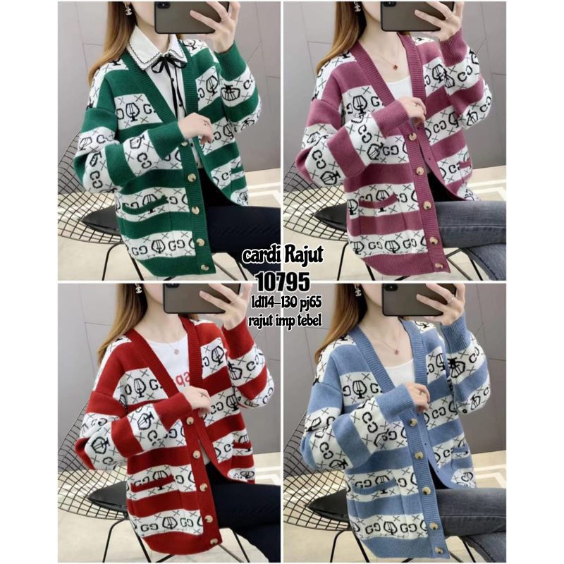 cardigan wanita rajut tebal import
