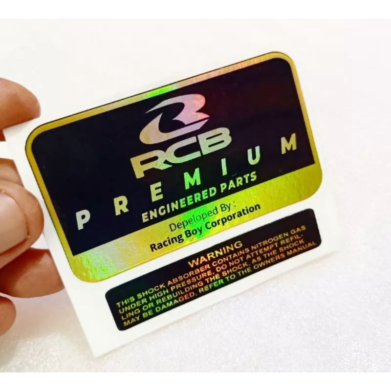 stiker shock tabung rcb black series premium