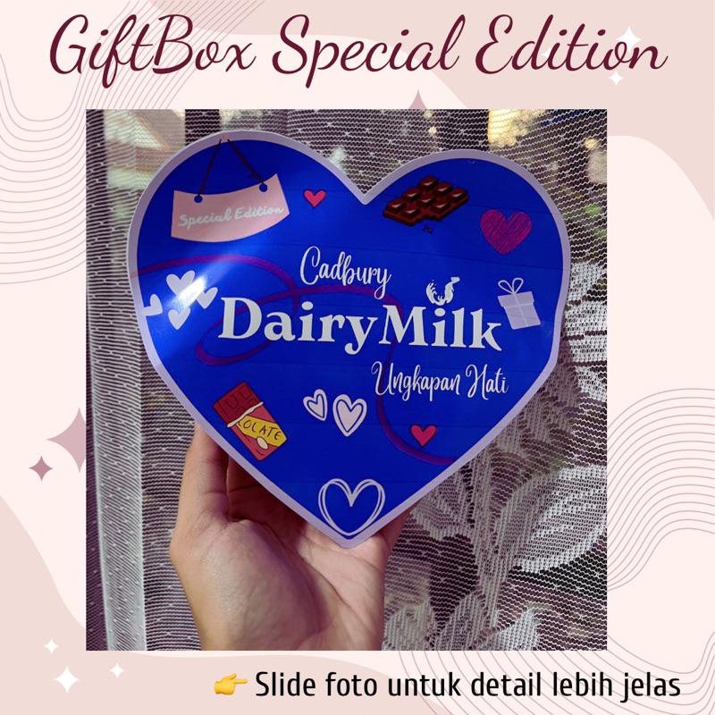 

GIFTBOX SPECIAL EDITION CADBURY DAIRYMILK // DAIRYMILK 30gr 3pcs