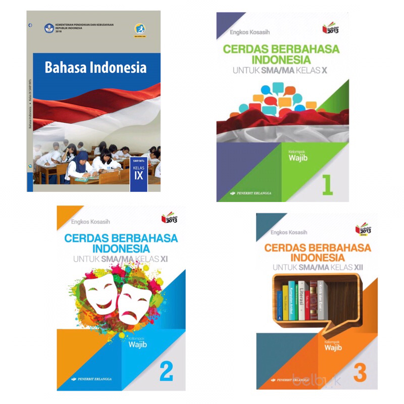 

[PRE-LOVED] Buku Bahasa Indonesia Kelas 9 SMP, Cerdas Berbahasa Indonesia Erlangga SMA Kelas 10 11 12