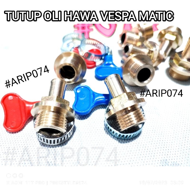 [PROMO] TUTUP OLI HAWA VESPA MATIC TUTUP OLI RACING LUBANG HAWA VESPA TUTUP OLI LUBANG HAWA RACING V
