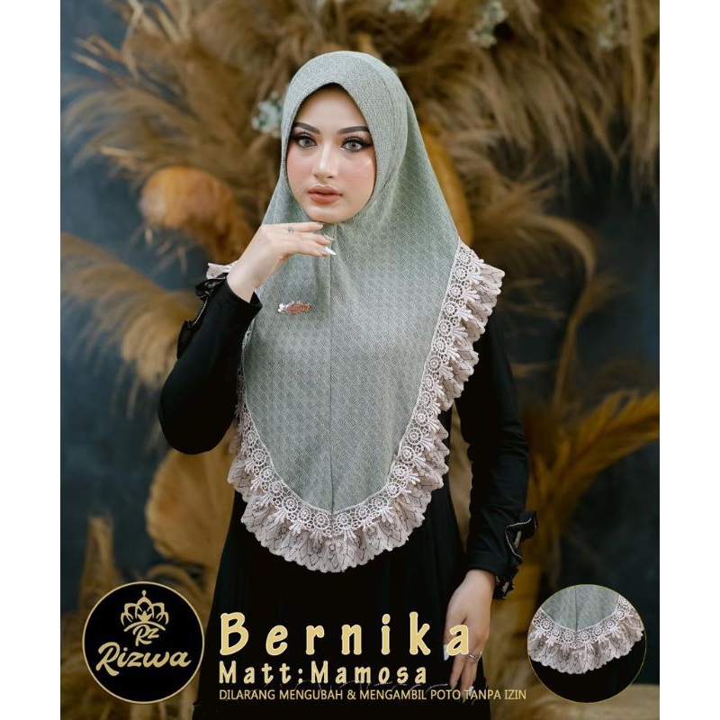 original rizwa bernika hijab instan mamosa