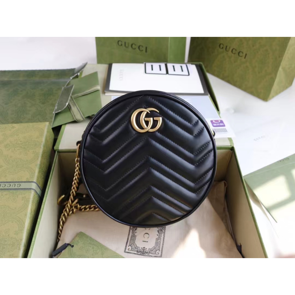 Gucci Ophidia Series Circular Mini Handbag