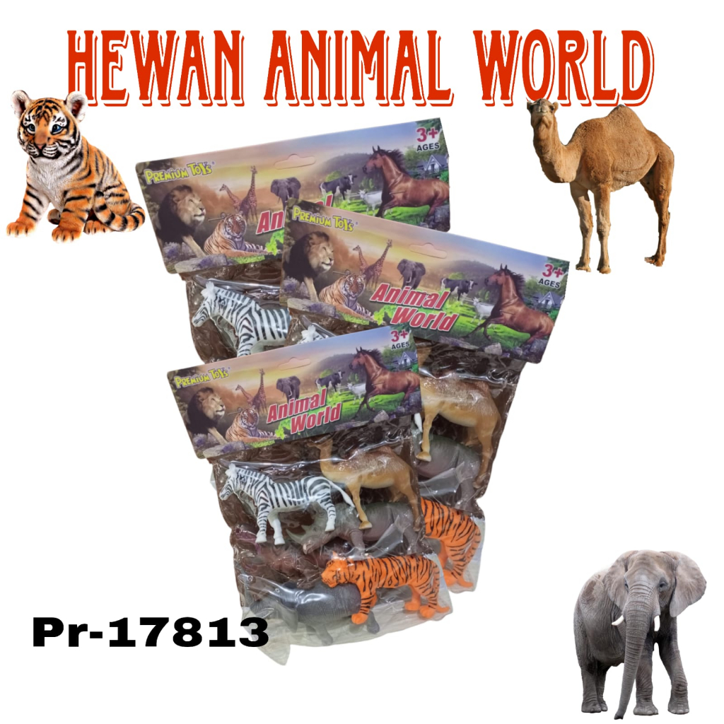 MAINAN ANAK ANIMAL WORLD PR-17813 / MAINAN HEWAN WORLD