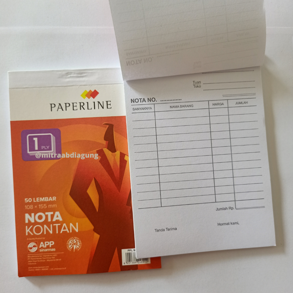 

NOTA KONTAN PAPERLINE K1 PLY / Pack