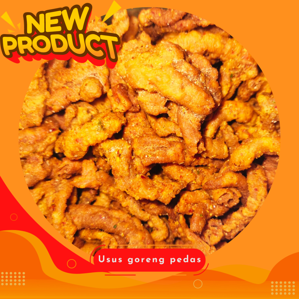 USUS KRISPY PEDAS 250 GRAM POUCH - USUS GORENG - USUS GORENG PEDAS - USUS GORENG MURAH - SNACK MURAH