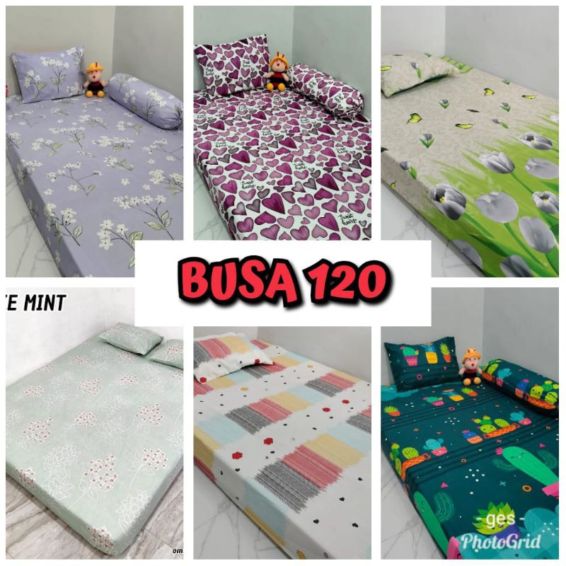 sprei sarung busa/resleting 120 tanpa sarban sargul