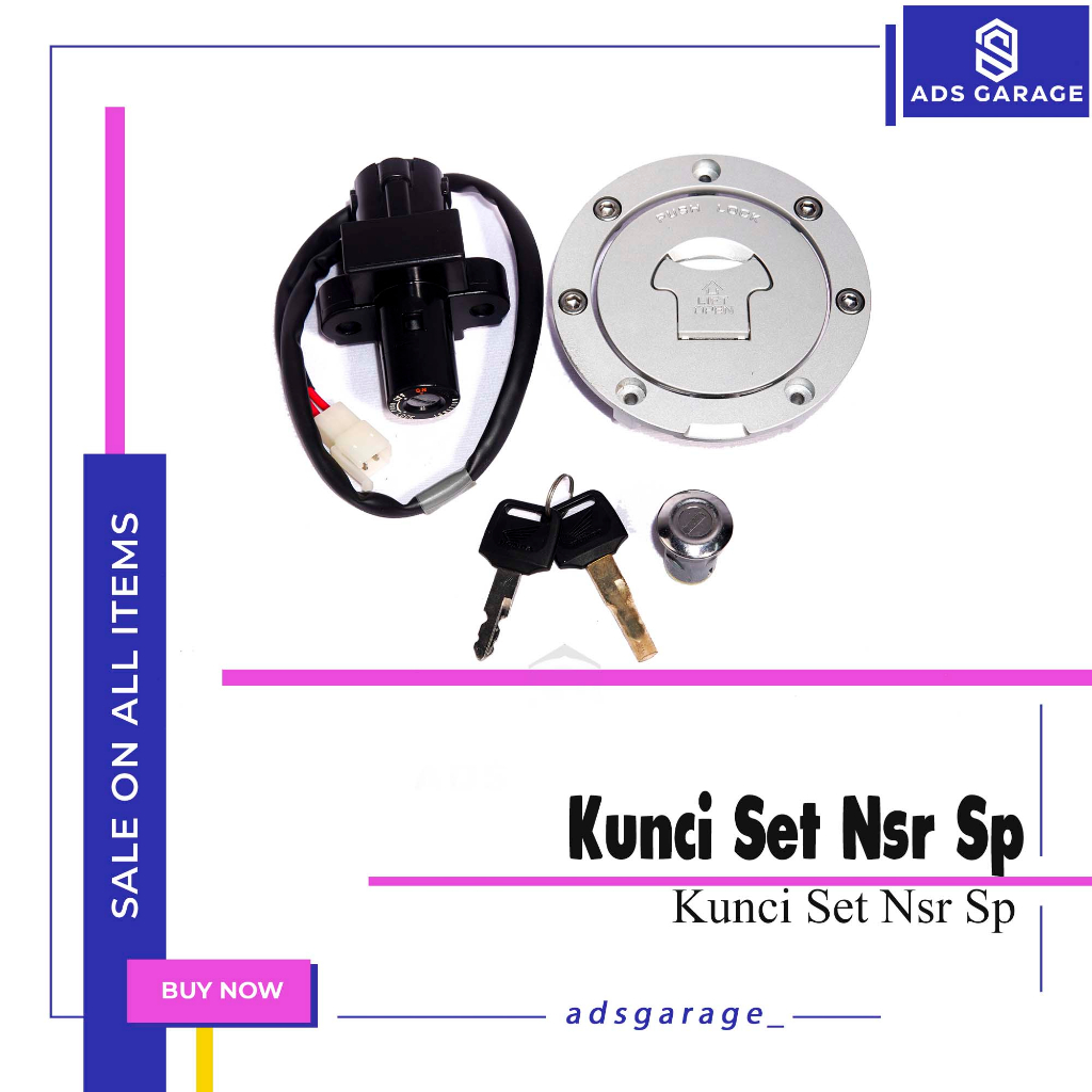 Kunci Set Ori NSR SP Kunci Kontak Depan, Tanki , Kunci jok - Key Set