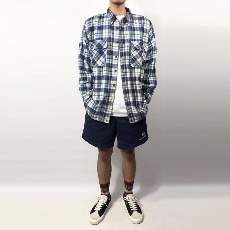 Kemeja Flanel Bayleaf Motif Veterano