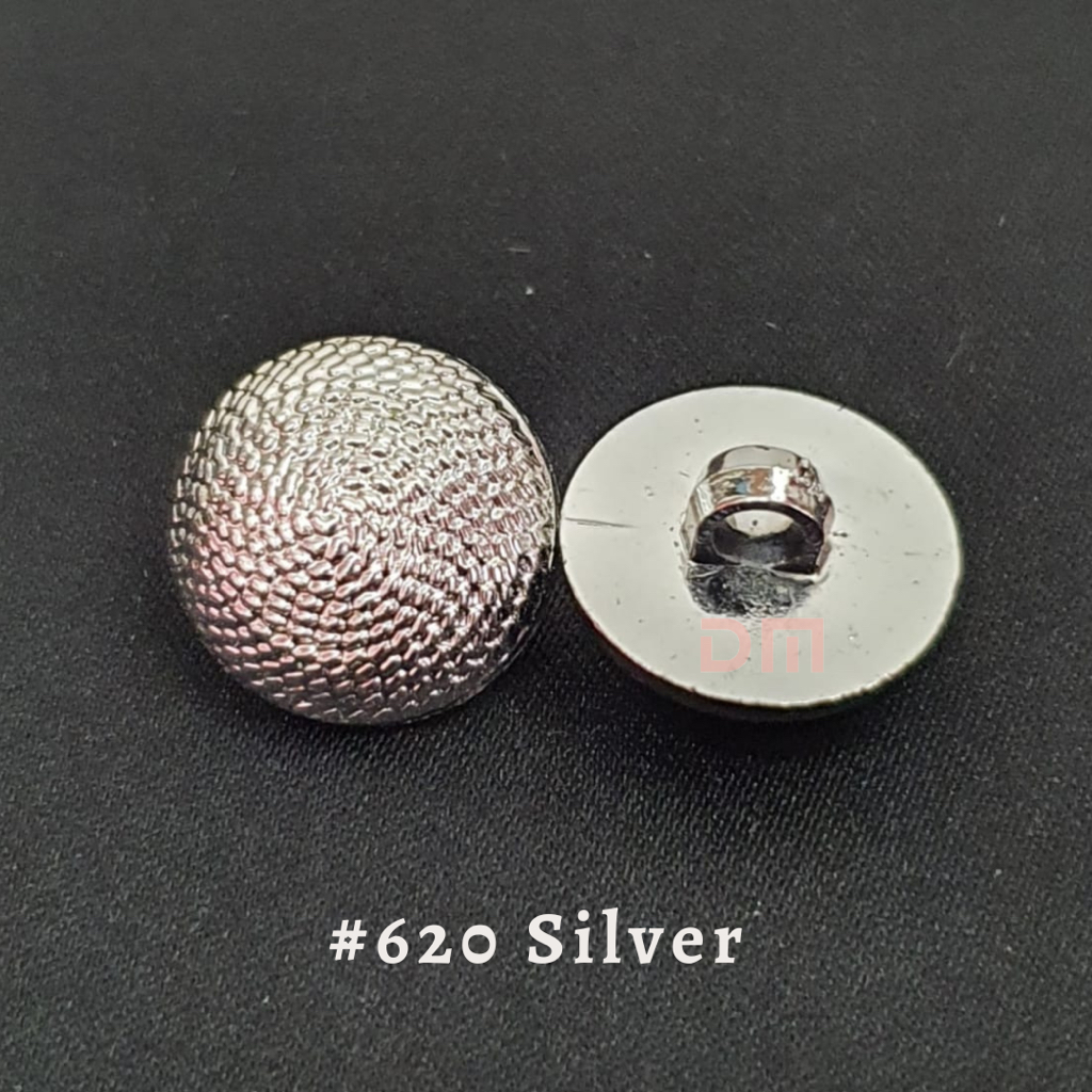 Kancing jamur #620 SILVER- GROSIR/ BUNGKUSAN