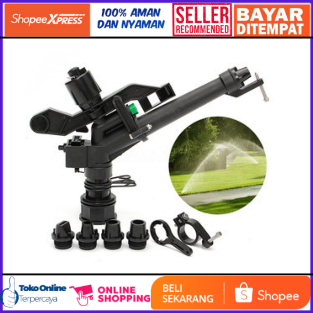 Sprinkler Big Gun Impact Rain 1.5 inchi Jangkauan Luas Dan Merata Sprinkler impact big gun PVC 1.5 i
