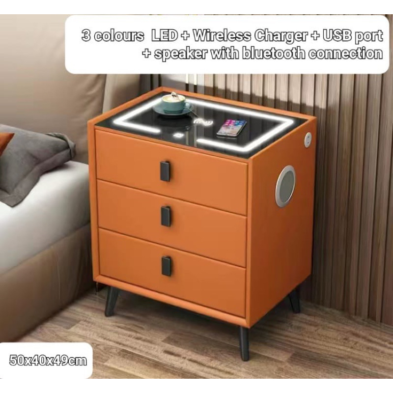 rak 3 laci minimais murah makassar charging portable rak