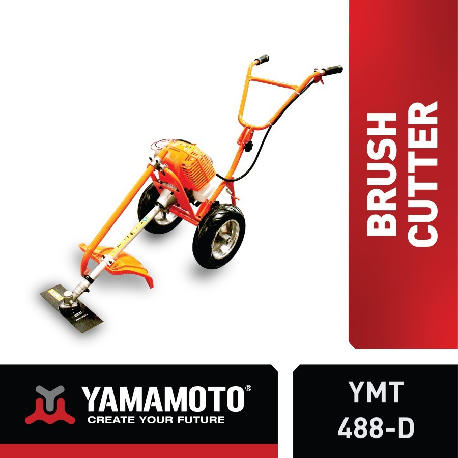 YAMAMOTO Mesin Pemotong Rumput Dorong Brush Cutter Dorong YMT 488 D