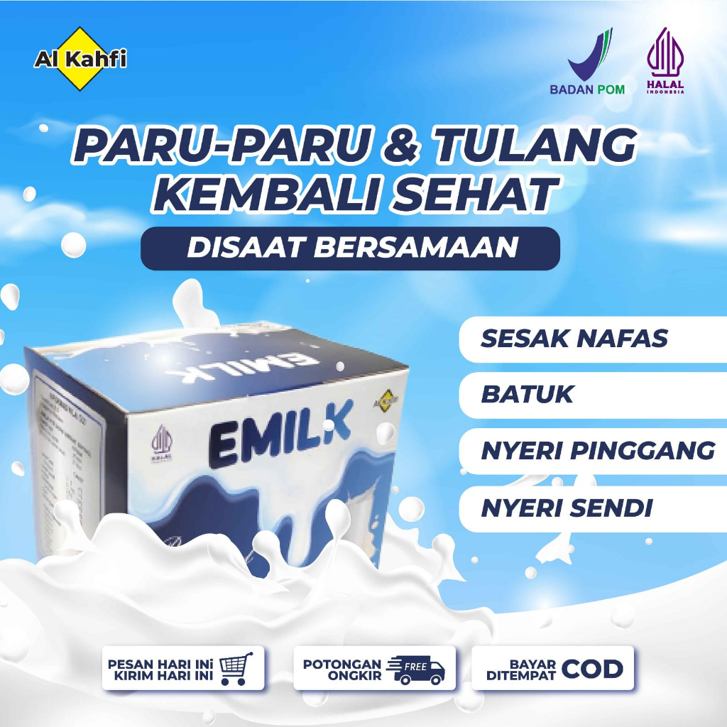 

EMILK SUSU KAMBING ETAWA BUBUK KEMASAN ISI 10 SACHET MENJAGA KESEHATAN TULANG SENDI DAN PERNAFASAN