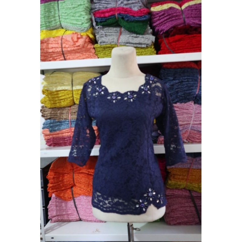 Baju Kebaya Payet BT Navy