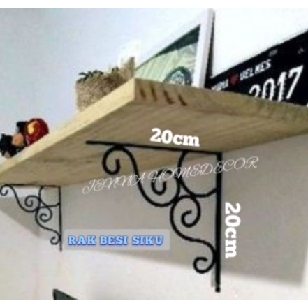 besi siku penyangga / rak dinding untuk ambalan kayu