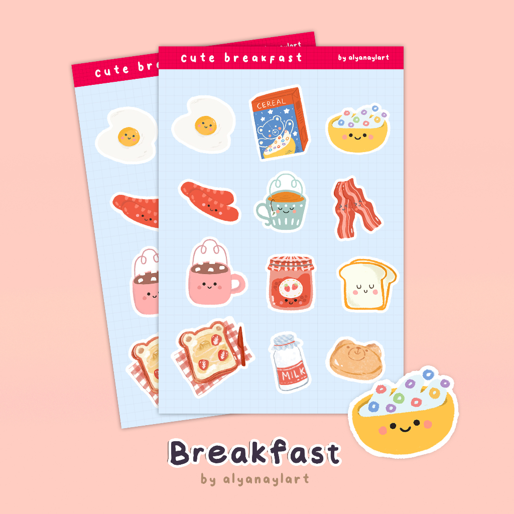 

Sticker Cute Breakfast by Alyanaylart