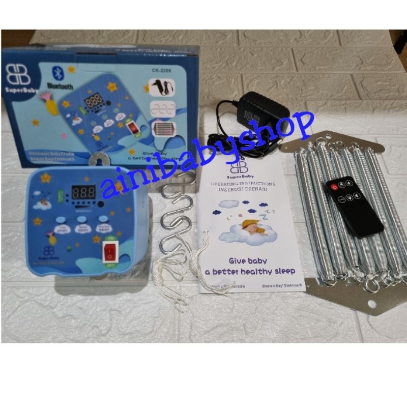 Mesin Ayunan SUPERBABY Ayunan Listrik Murah Ayunan Otomatis Murah Perlengkapan Bayi Ayunan Bayi