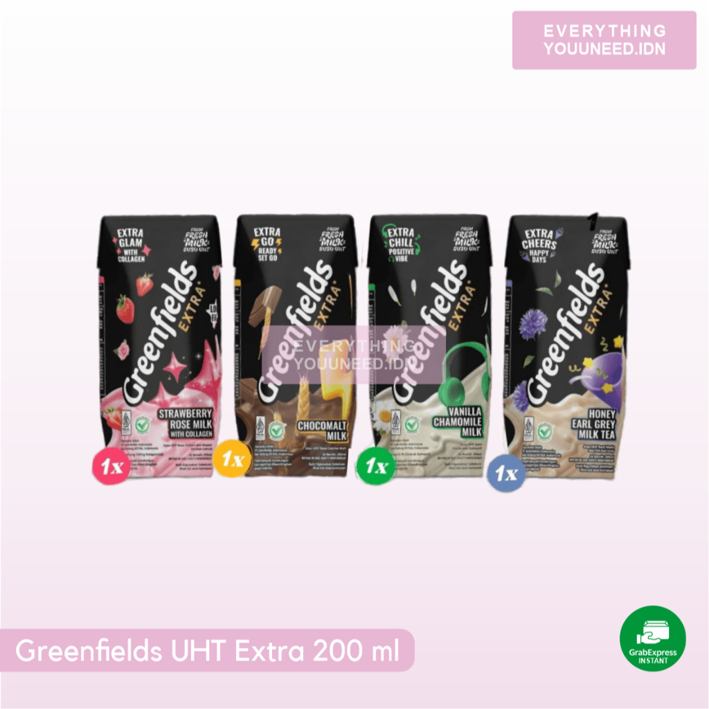 

Susu Greenfields UHT Extra All Varian 200ml