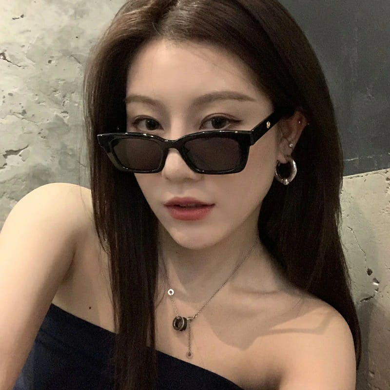 MALLA GLOSIR- KACAMATA KM03 KACAMATA GAYA PERSEGI PANJANG KACAMATA HITAM GAYA PRIA WANITA FASHION TRENDY VIRAL TERBARU-2
