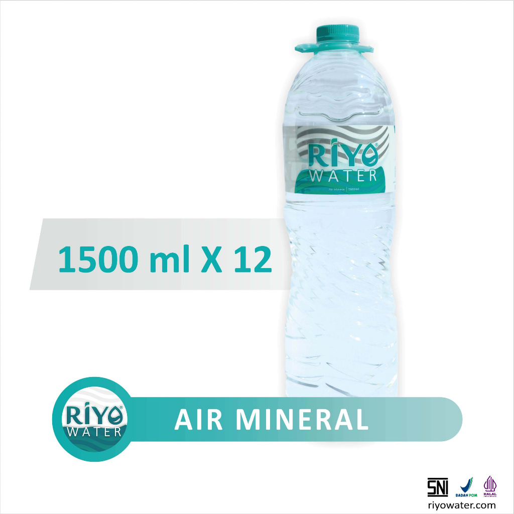 

RIYO WATER 1500ml 1 DUS | AIR MINUM DALAM KEMASAN | AIR MINERAL pH SEIMBANG