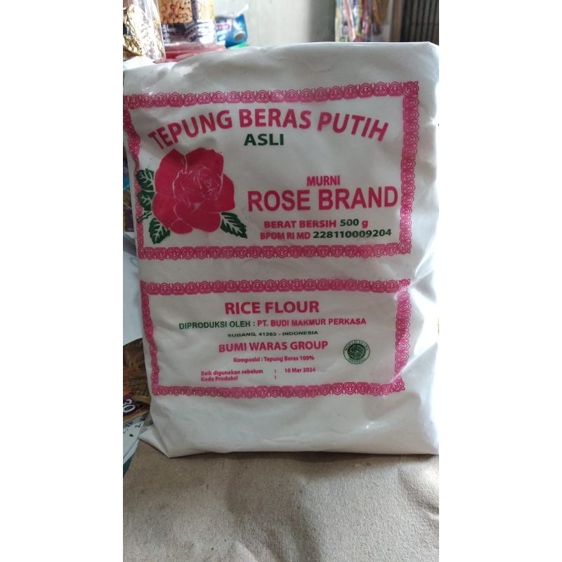 

tepung rose brand (tepung beras putih)