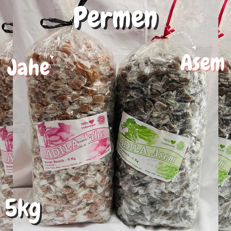 

1 Bal permen jahe & asem 5 kg asli