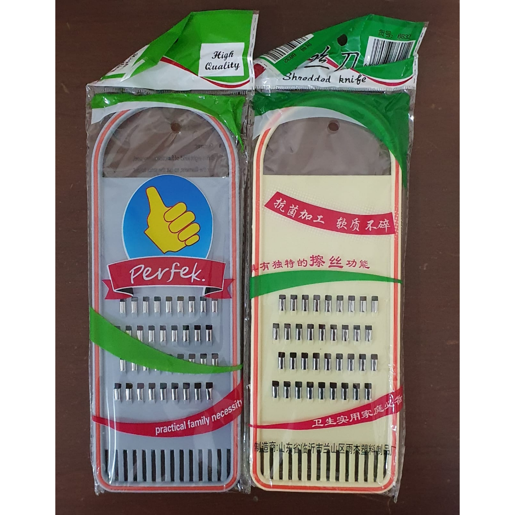 Parutan serbaguna labu oval stainless steel ukuran besar pemotong labu kentang wortel buah grater 1 sisi bisa COD