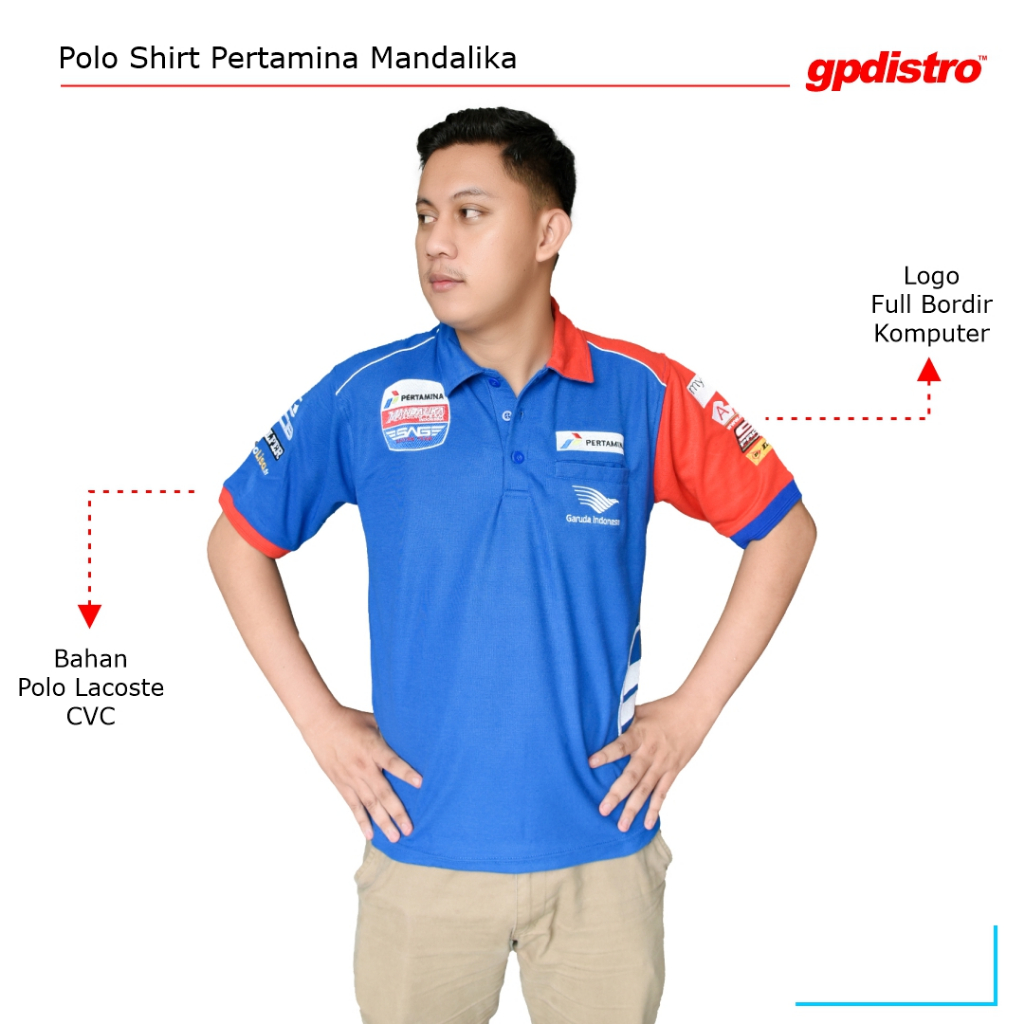 Polo Shirt / Kaos Kerah Mandalika Racing Team