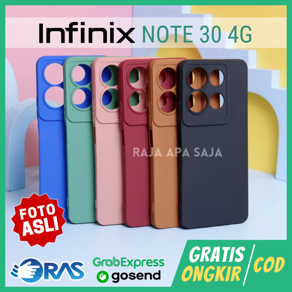 Soft Case INFINIX NOTE 30 4G Silicon Silikon Cover Casing Karet Kesing HP Pro Cam Infinik Inpinik