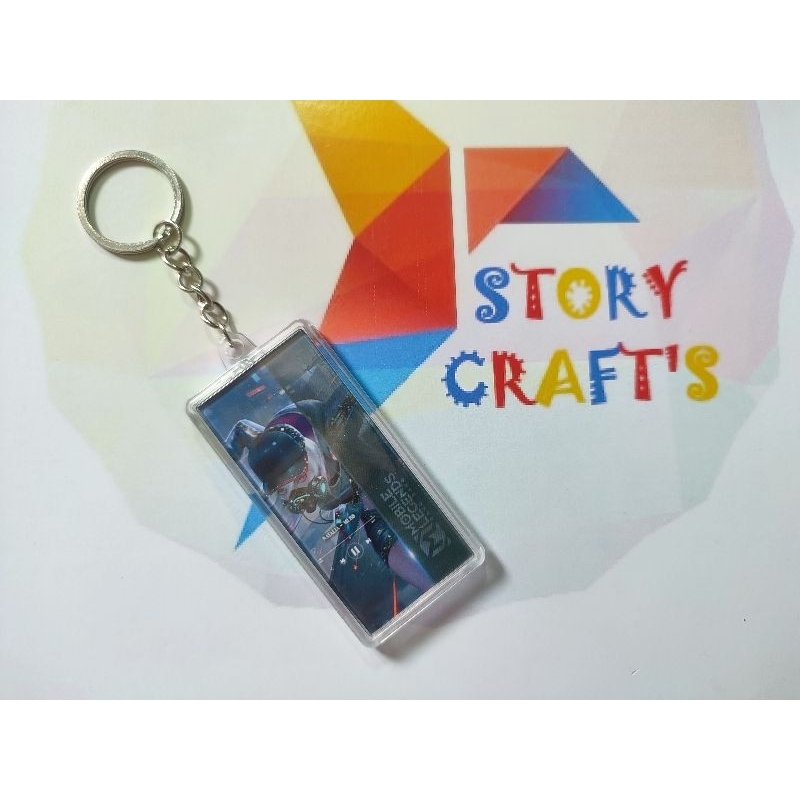 Gantungan kunci insert akrilik panjang mobile legend MLBB karakter Hero natalia