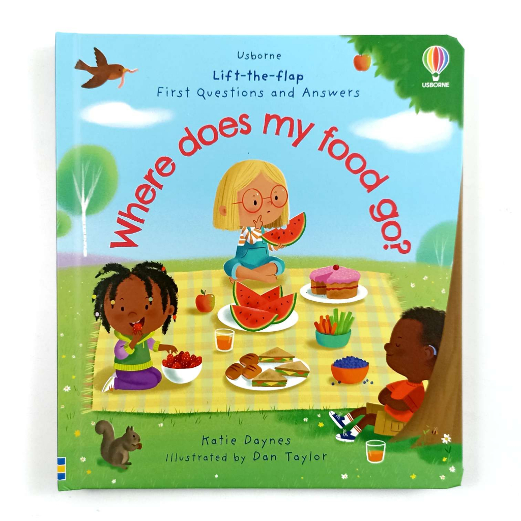 ORIGINAL Usborne Lift The Flap First Questions and Answers Where Does My Food Go? - Leon Books